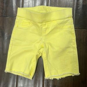 Justice Yellow Girls Shorts Sz 6